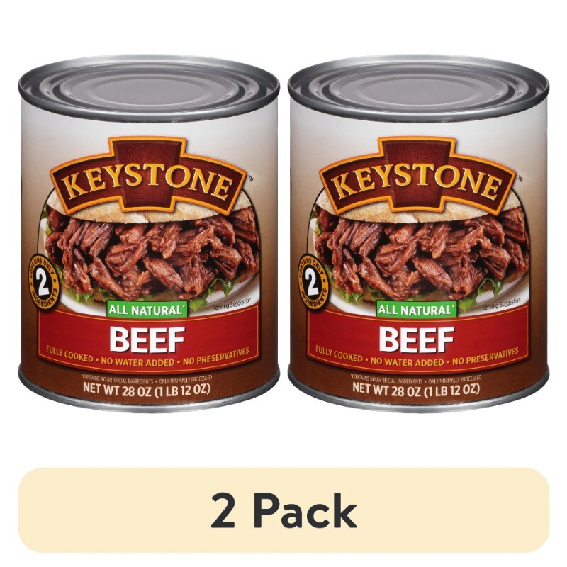 (2 pack) Keystone All Natural Beef, 28 oz Can