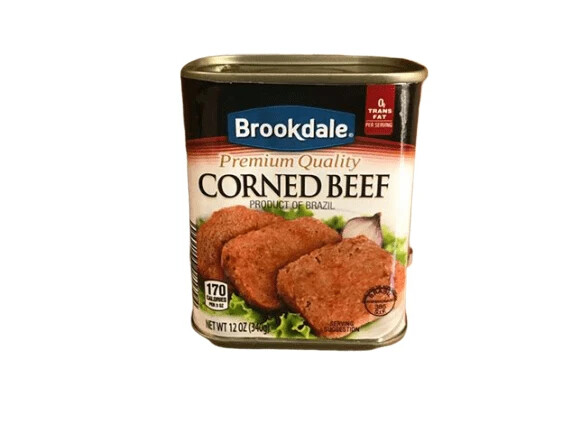 Brookdale Premium Quality Corned Beef Canned Meat 12 Oz 340g 2027 FRESH – 3 Pack