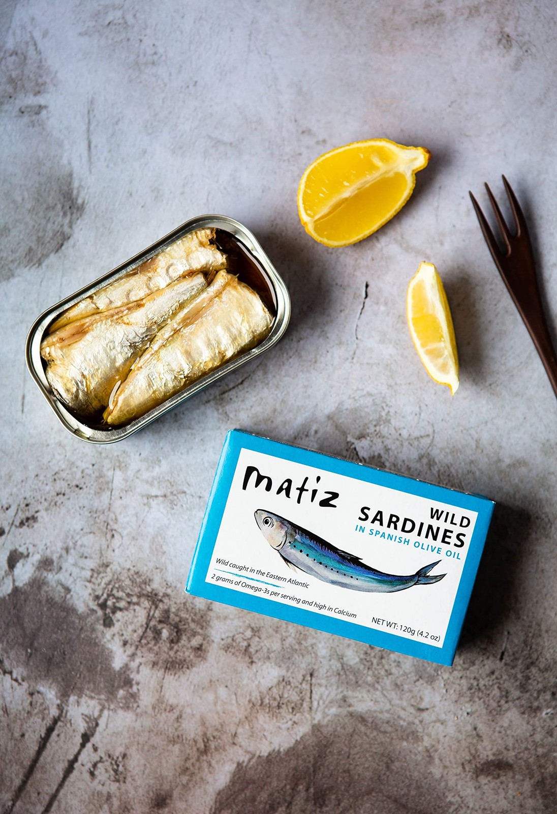 Sardines in Olive Oil, 4.2 Ounce Can (Pack of 5) Spanish Gourmet Wild Caught …