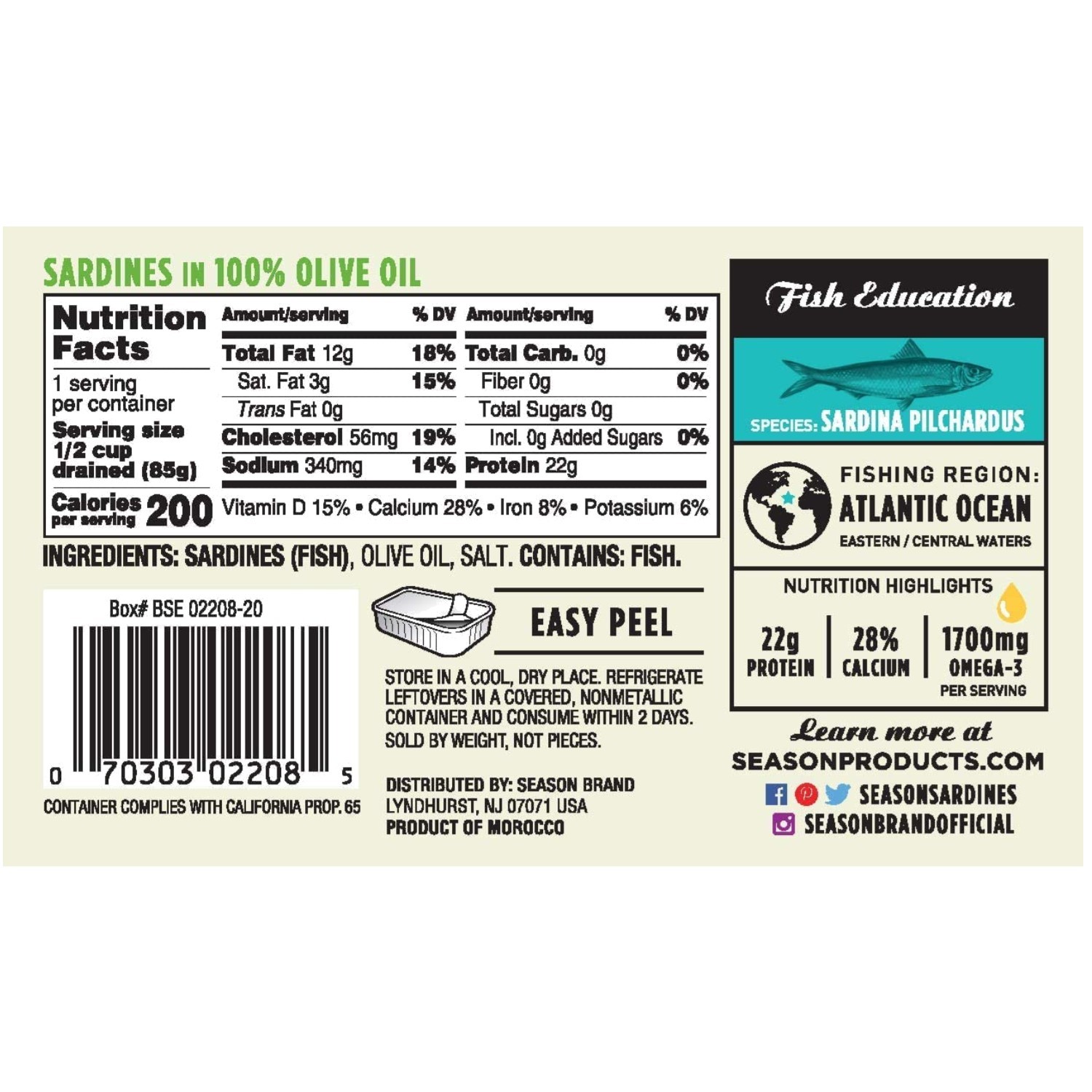 Canned Sardines – Protein-Packed Superfood, 24-Pack