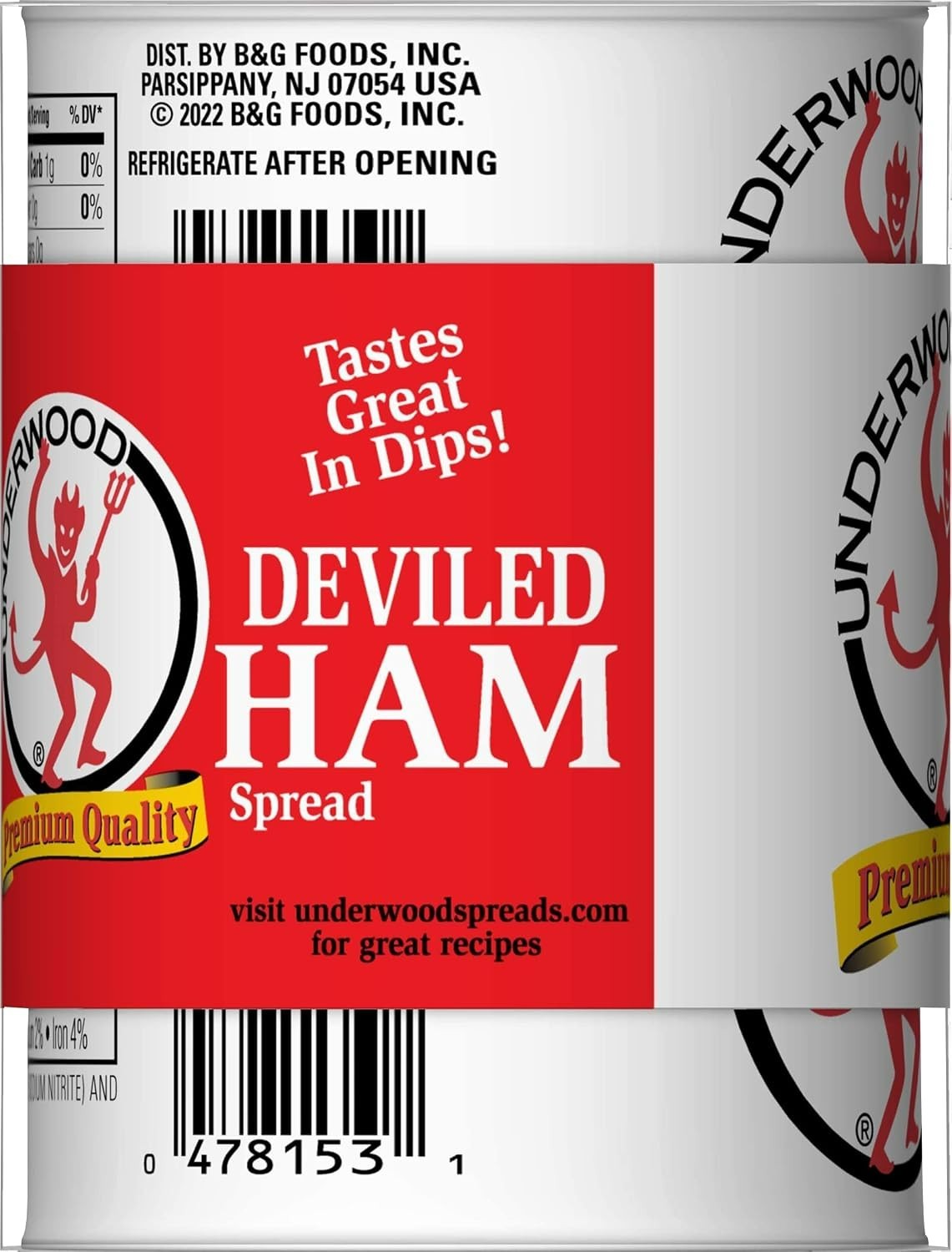 Deviled Ham Spread, Gluten-Free, Delicious 4.25 Oz Pack of 4 for Family Meals