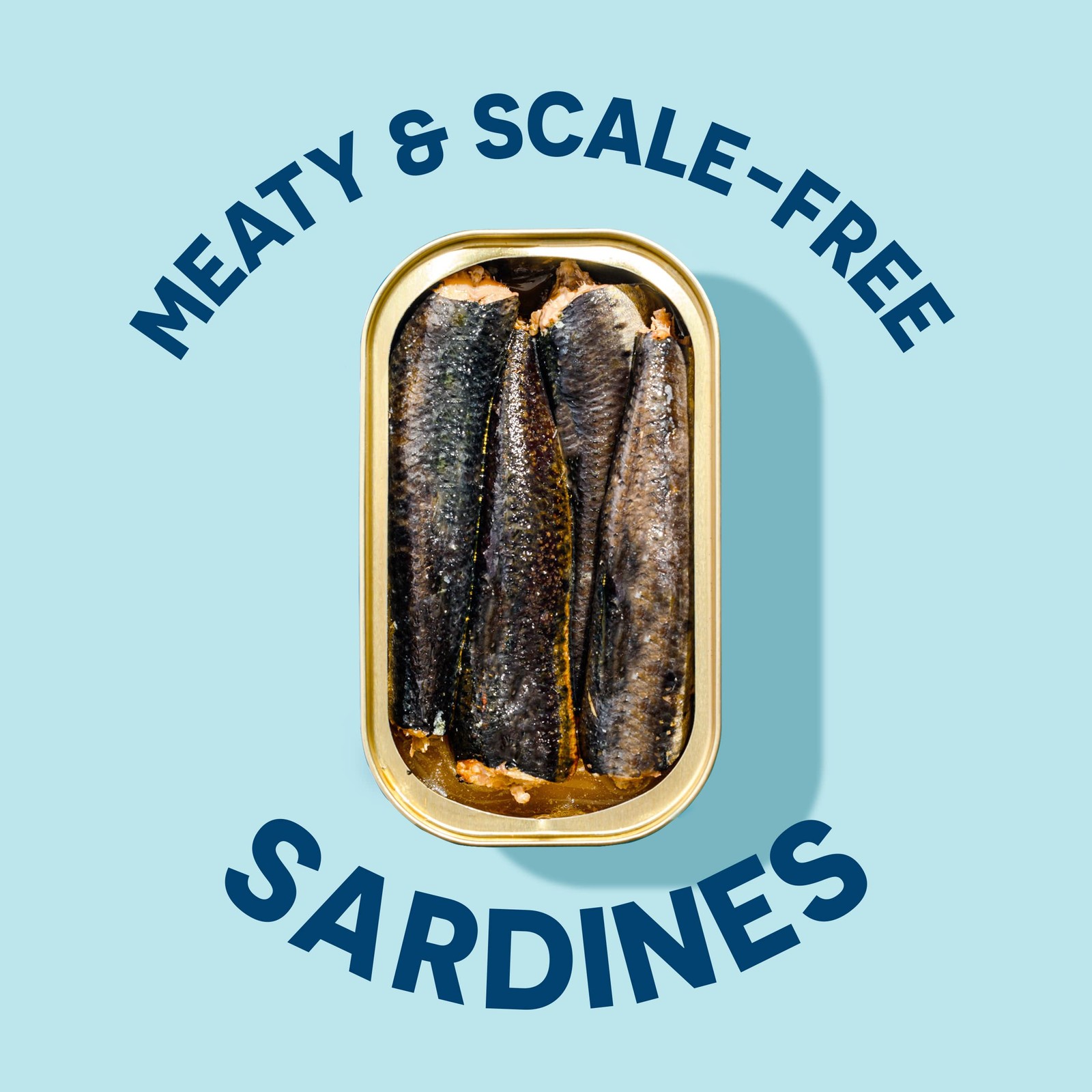 Sardines in Water, No Salt, Non-GMO, Sustainable Tinned Fish, 12-Pack, 4.4 Oz