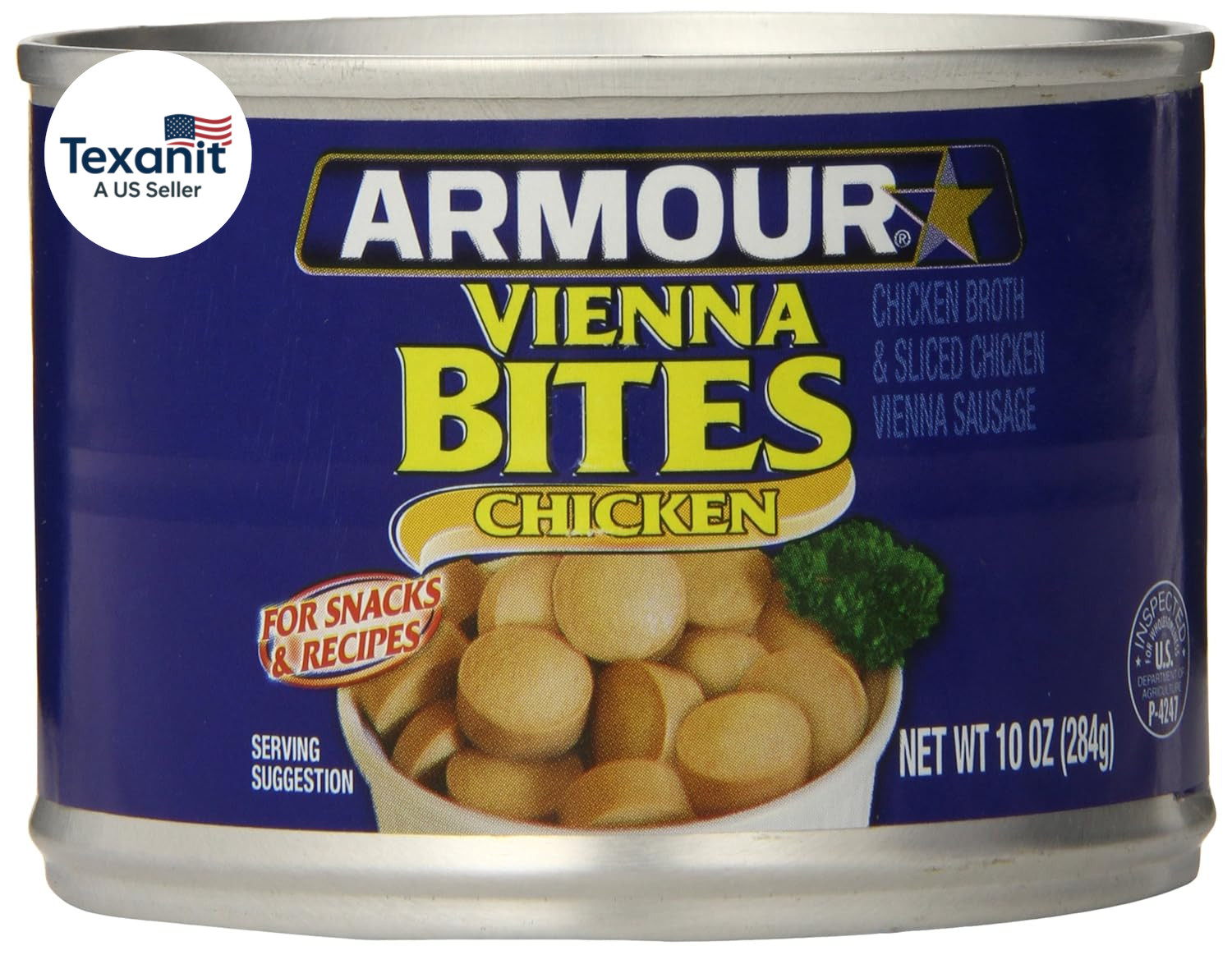Star Chicken Vienna Sausage Bites, Canned Sausage, 10 OZ (Pack of 12)