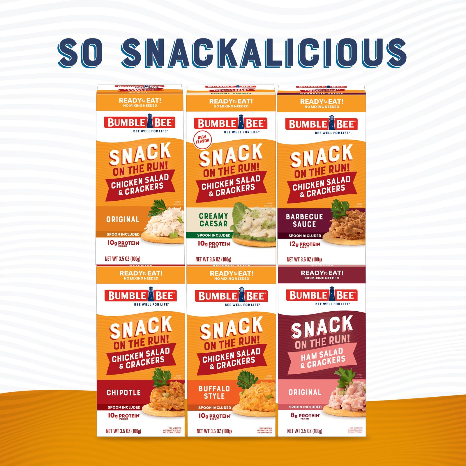 Bumble Bee Snack On The Run Protein Snack Chicken Salad w/ Crackers 3pk