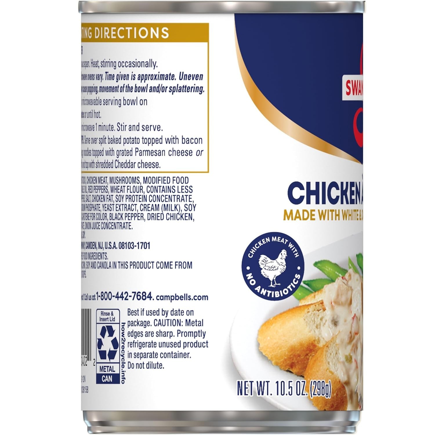 Savory Swanson Canned Chicken a la King – 10.5 Oz Cans, 12 Pack for Easy Meals