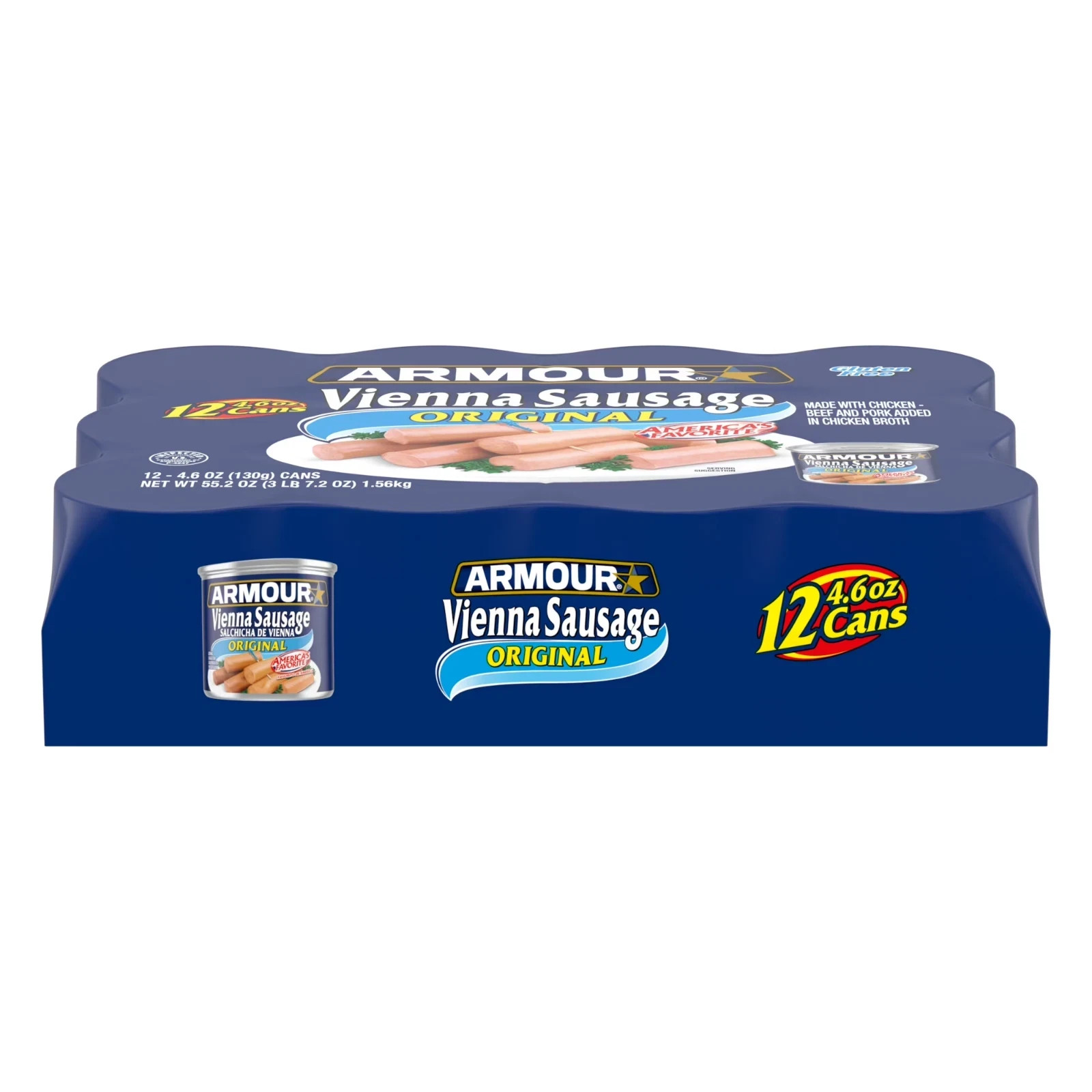 (12 Cans) Armour Original Vienna Sausage 4.6 oz New