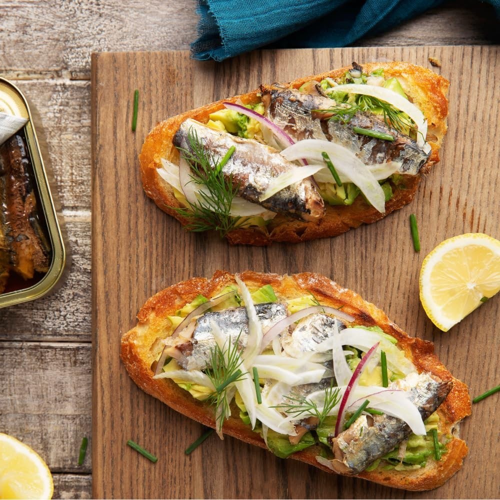 No Salt Added Sardines – Wild Caught, Keto Snacks, 12-Pack