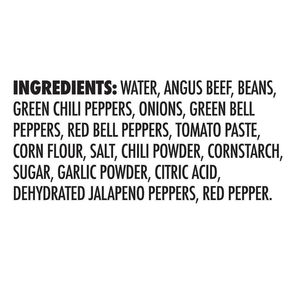 Angus Beef Chili with Beans Savory 15 oz Canned Food 6 Pack