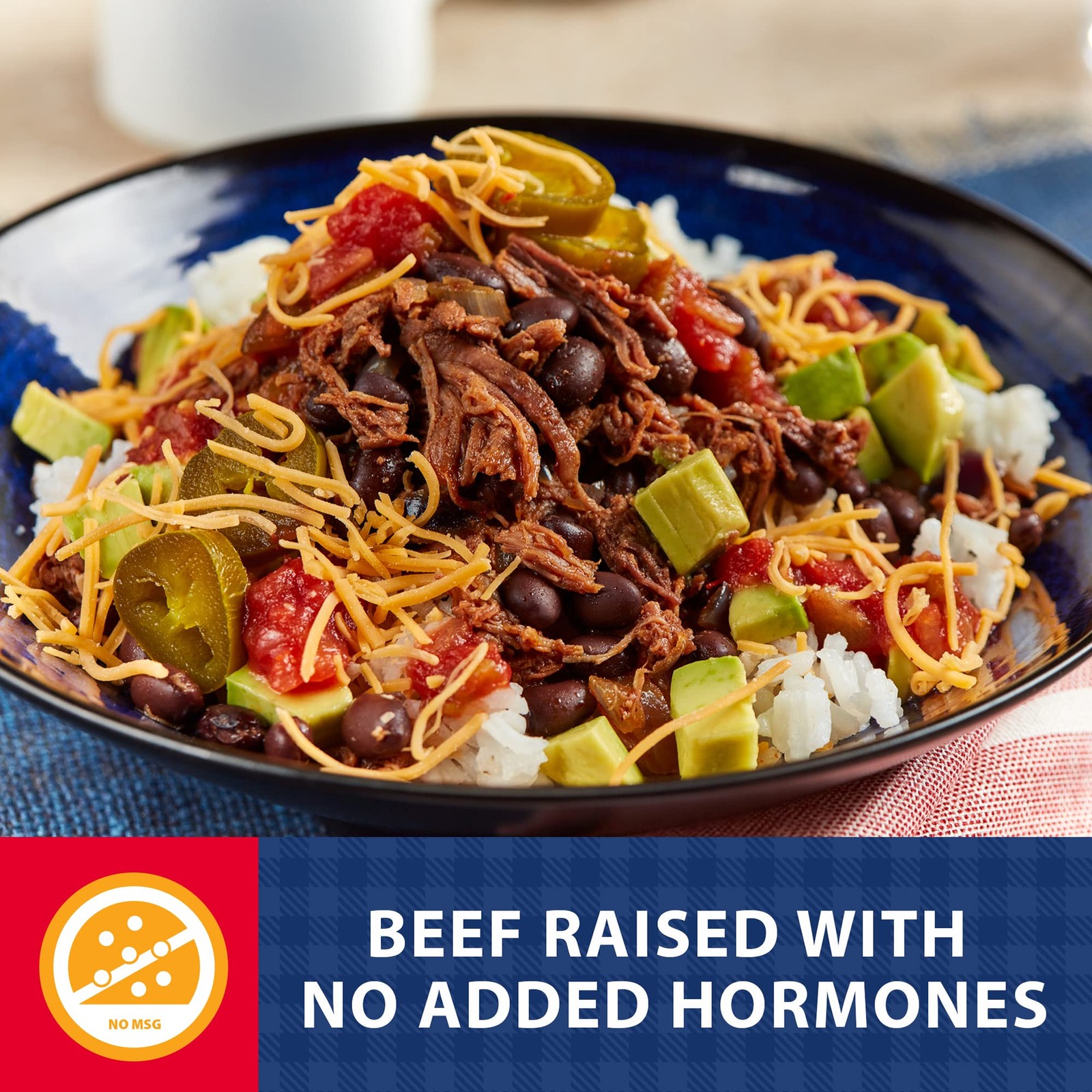 Hereford Shredded Beef Brisket with Beef Broth and Natural Smoke Flavor | She…