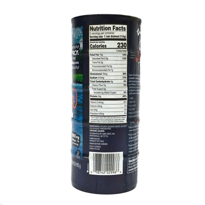 Member’s Mark Canned Atlantic Salmon (7 oz., 5 pk.)