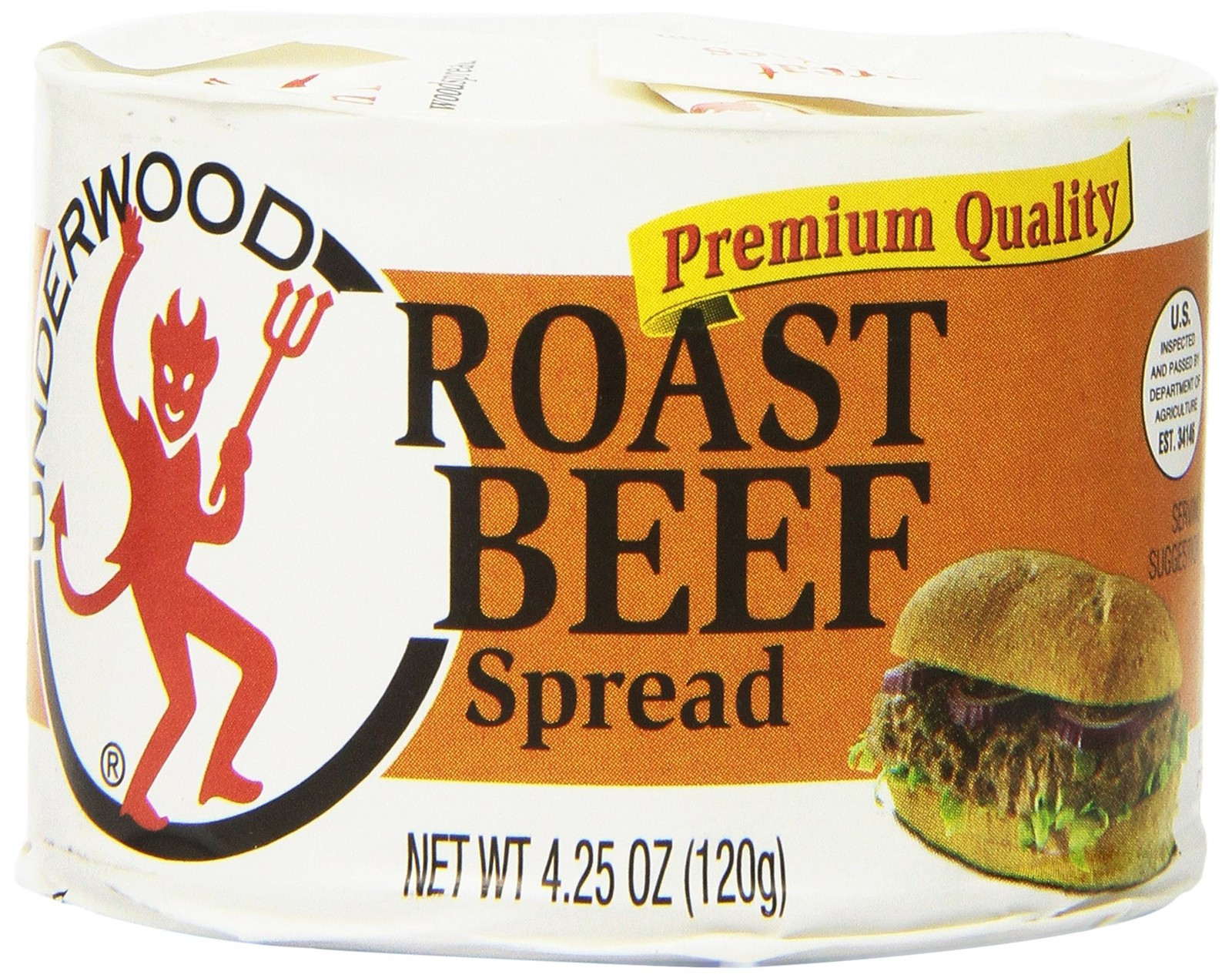 Underwood Roast Beef Spread, 4.25 Ounce (Pack of 24)