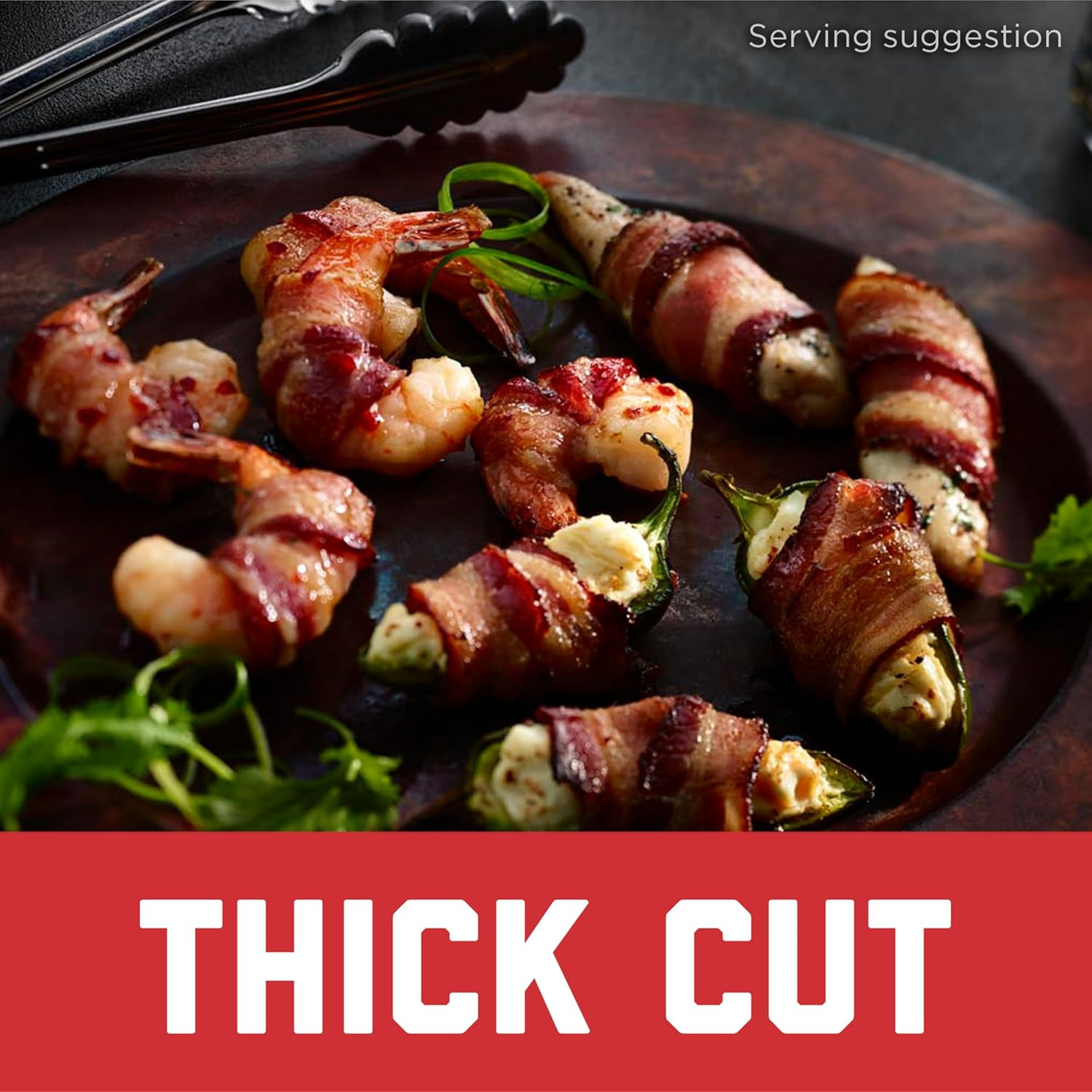 HORMEL BLACK LABEL Fully Cooked Bacon – Thick Bacon Snacks for Breakfast, 10.5 O