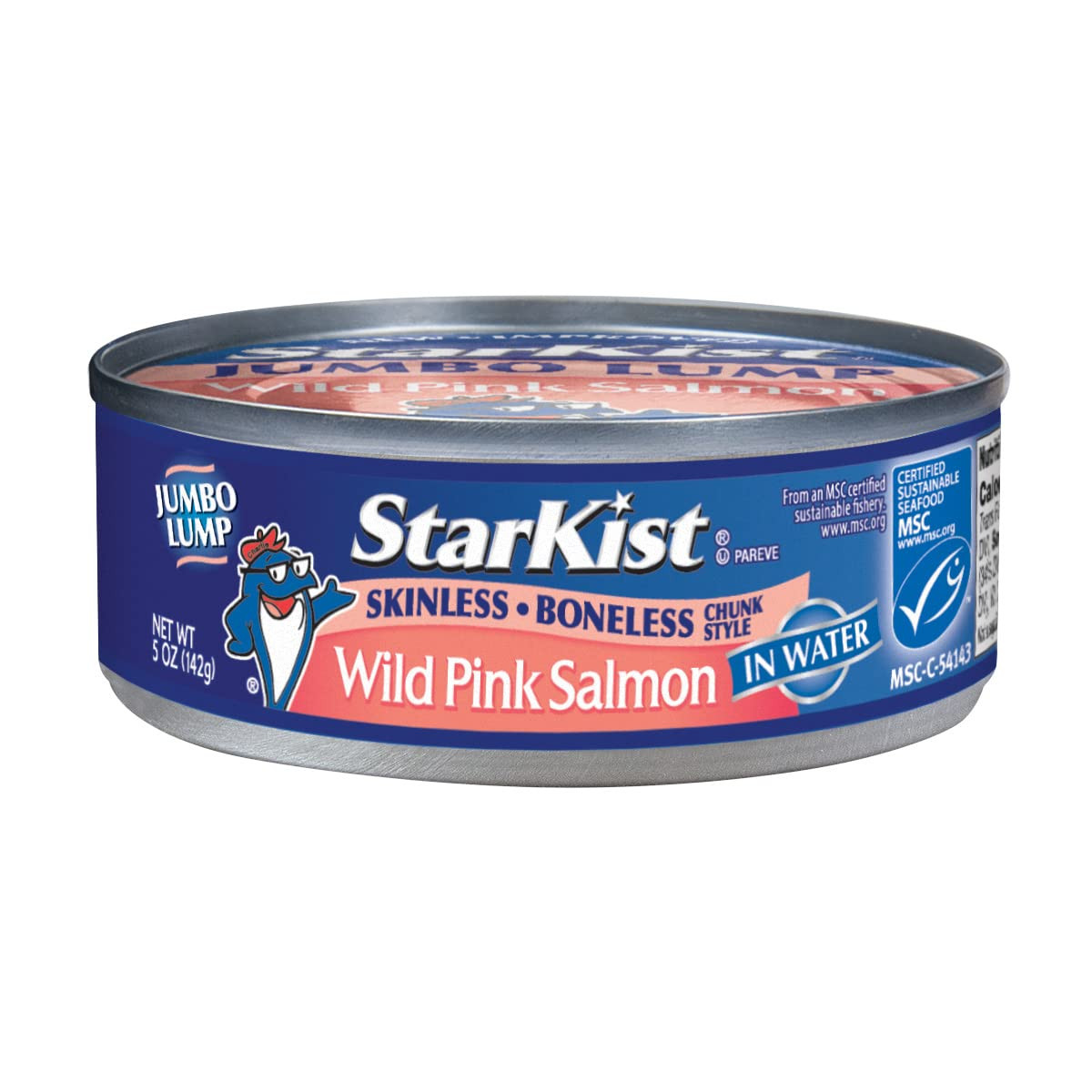Wild Pink Salmon – Skinless, Boneless – 5 Oz Can