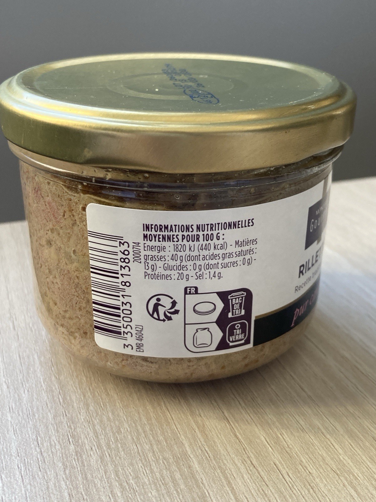 Rillet de Canard France 125g
