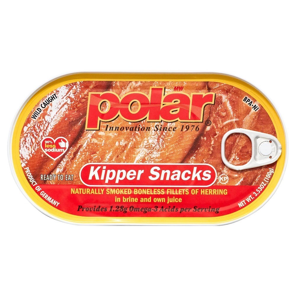 Smoked Boneless Herring Kipper Snacks 6 Pack 3.53 oz Seafood Treats