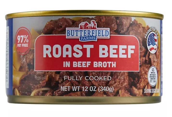 Butterfield Farms Roast Beef in Beef Broth (12 oz., 4 pk.) Fast Ship