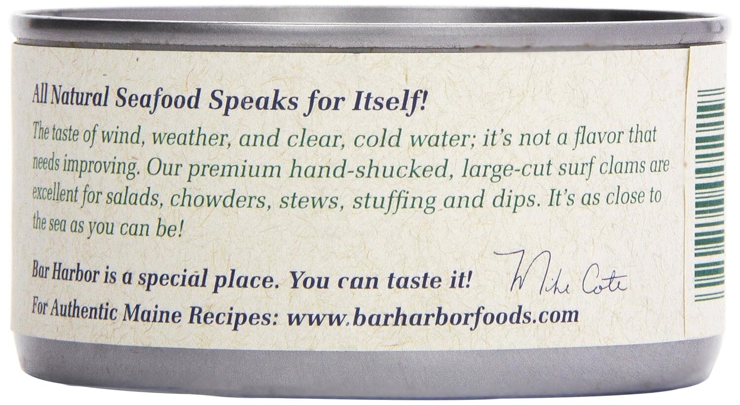 Chopped Clams in 6.5 oz. Can – All-Natural, Preservative-Free Seafood Delight