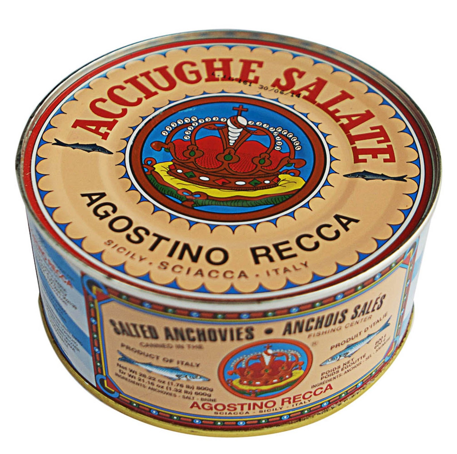 Salted Whole Anchovies, 800g – Premium Seafood for Cooking and Snacking