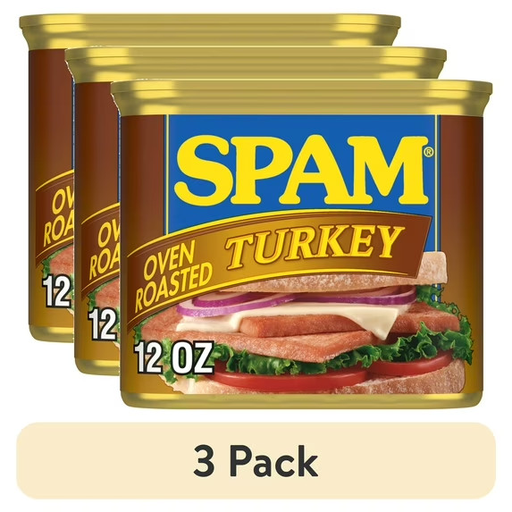 (3 pack) SPAM Oven Roasted Turkey, 12 oz Can