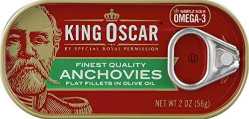 King Oscar Flat Anchovy Fillets In Olive Oil, 2 Ounce