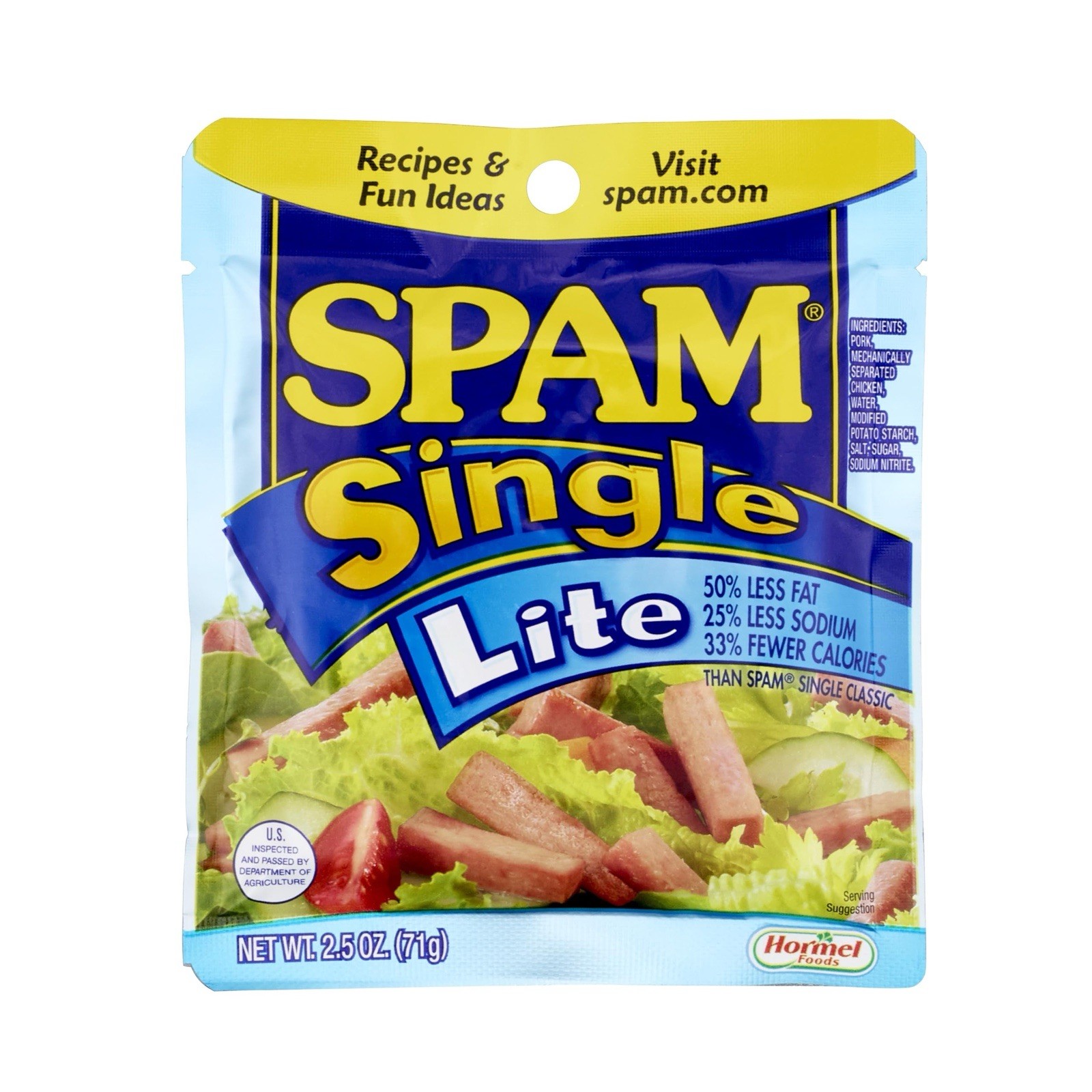 Spam🍳Single Lite, 2.5 Ounce Pouch (Pack of 24)