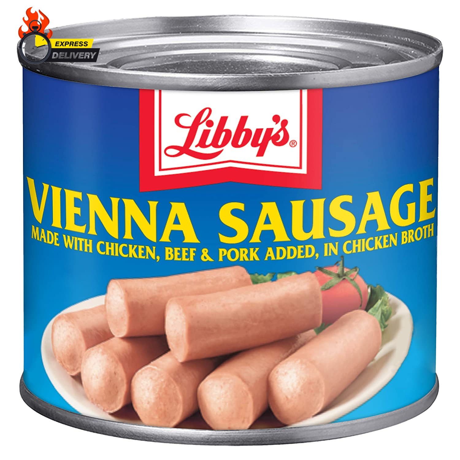 Vienna Sausage in Chicken Broth, Canned Sausage, 4.6 OZ (Pack of 24)