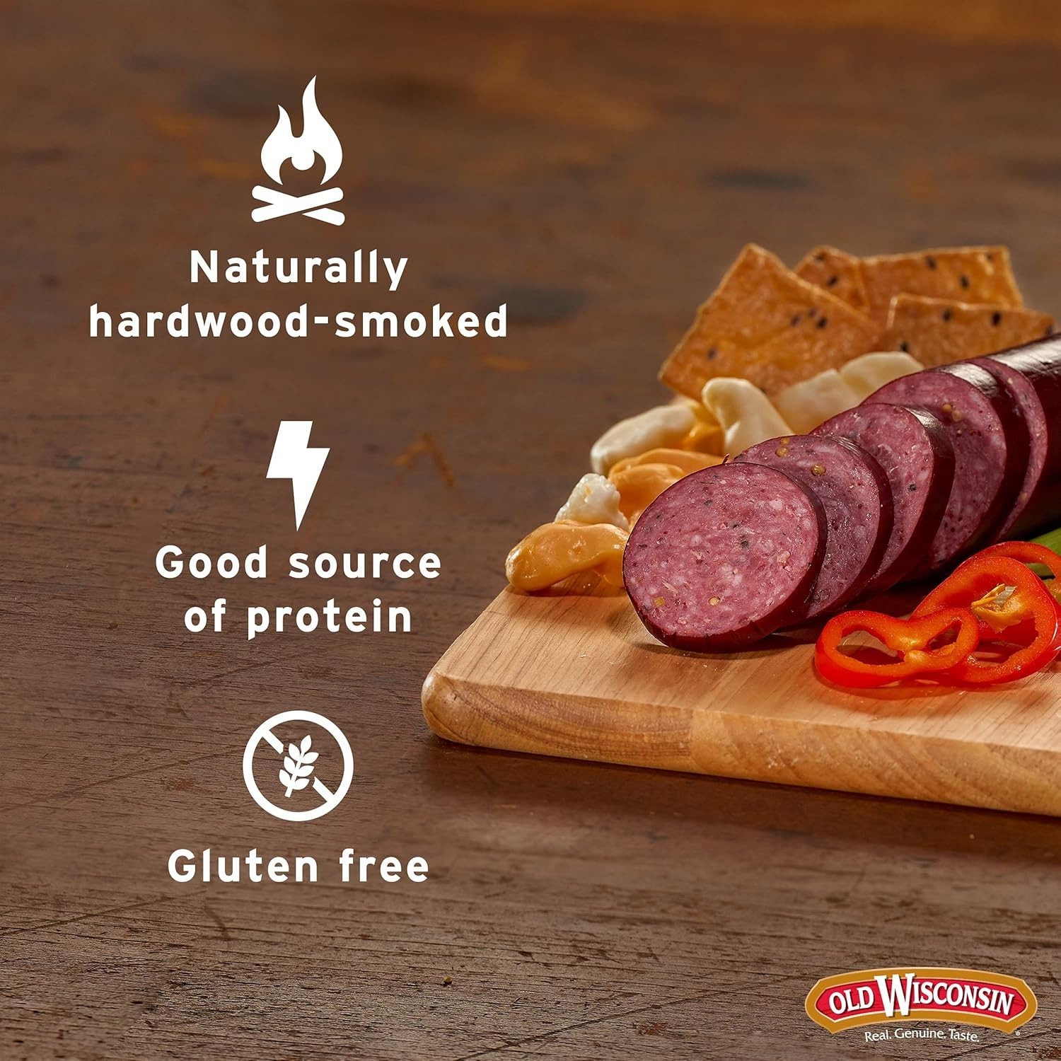 Crafted Beef Summer Sausages – Ideal Keto, High Protein Snack, 8oz each, 4 Pack