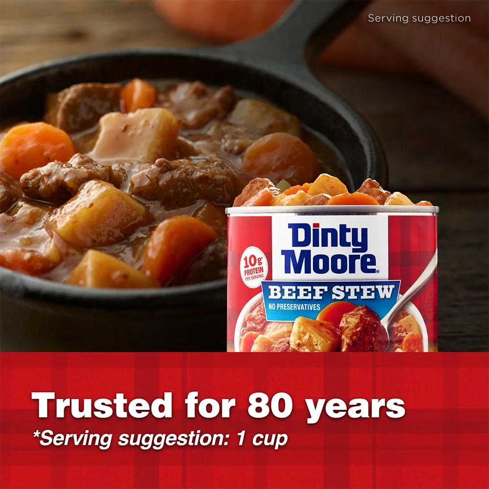 (3 Pack) Beef Stew, Shelf-Stable, Steel Can 38 Oz