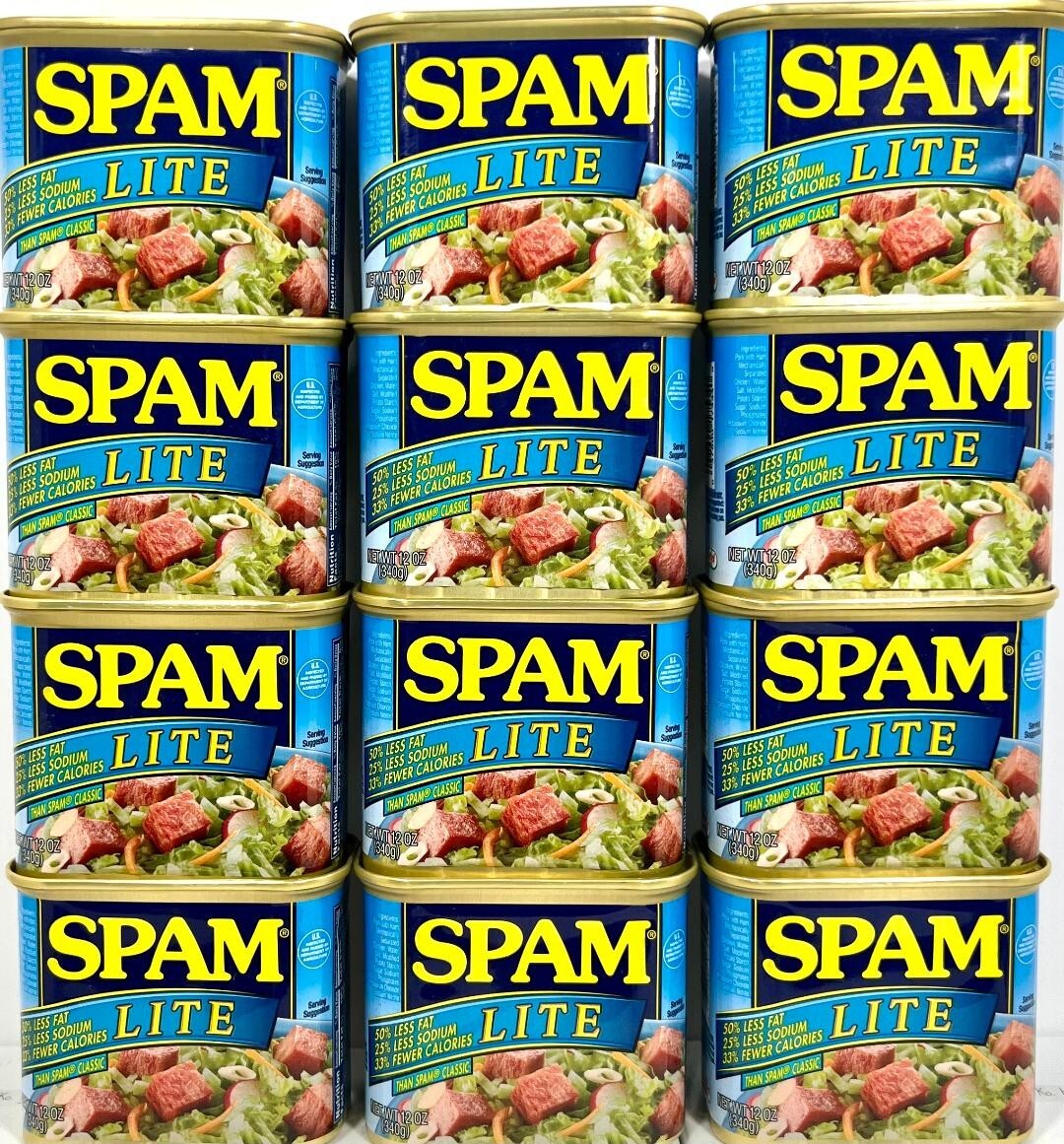 Spam Lite Luncheon Meat 12 oz ( Pack of 12 )