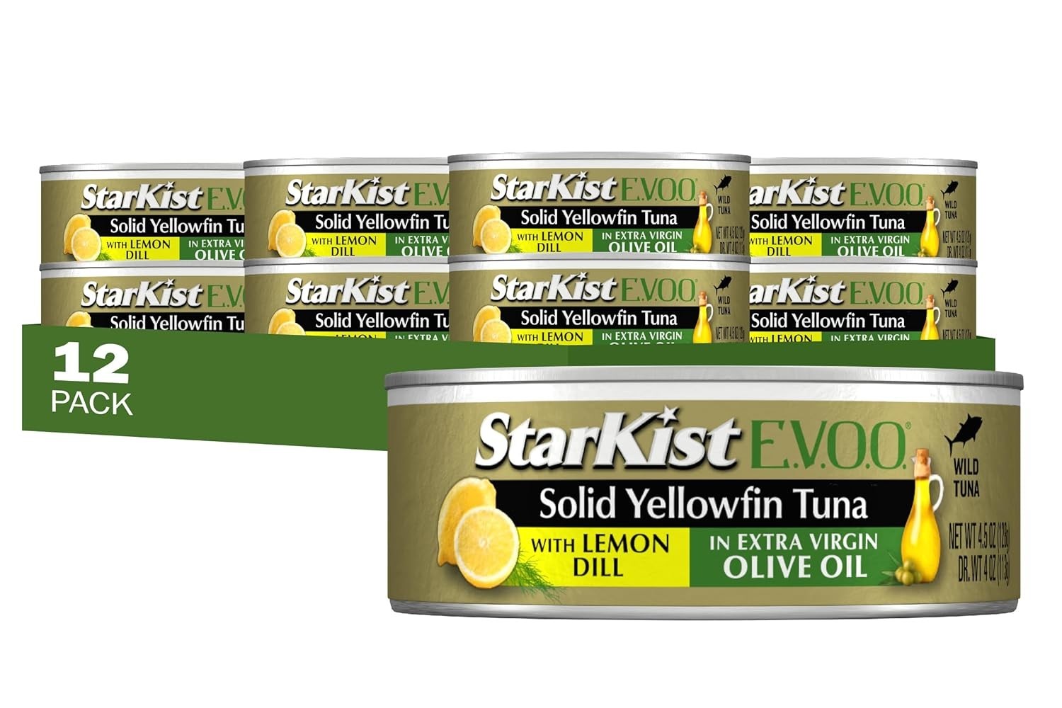 Deliciously Nutritious E.V.O.O. Yellowfin Tuna & Lemon Dill – 28g Protein/CAN