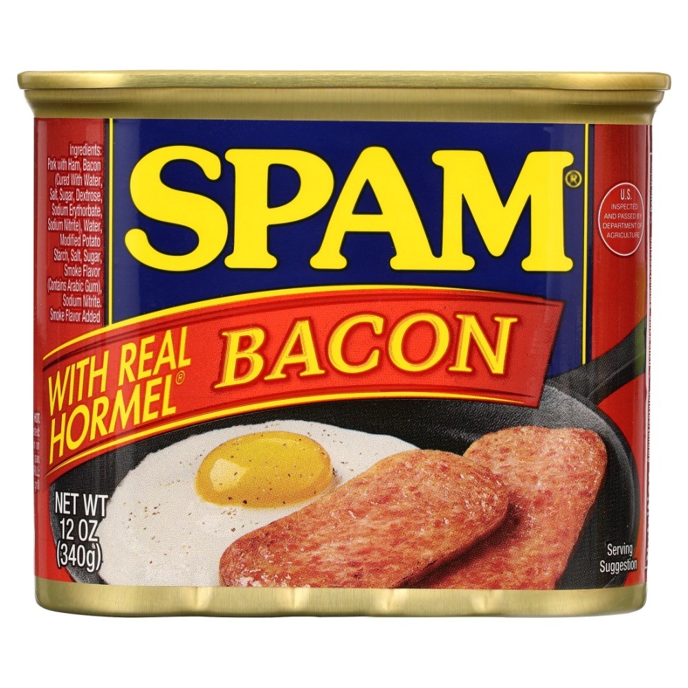 (3 pack) Real HORMEL Bacon, 12 oz Aluminum Can, Canned Meats