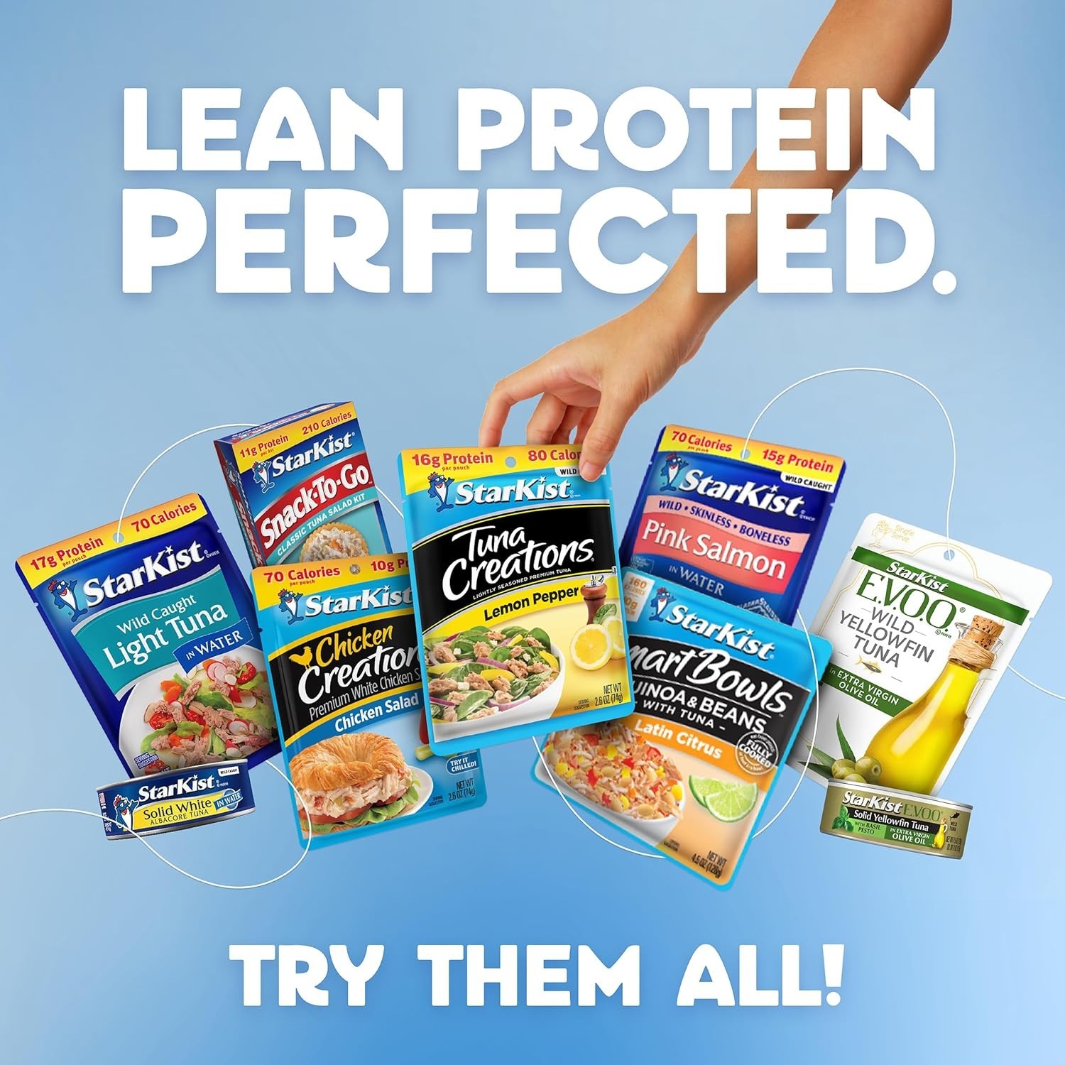 Chunk Light Tuna in Water, Wild Caught, 20g Protein, 5 oz, 8 Cans