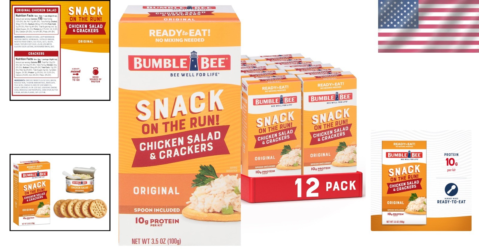 Snack On The Run! Protein-Powered Chicken Salad Pack – 10g Protein