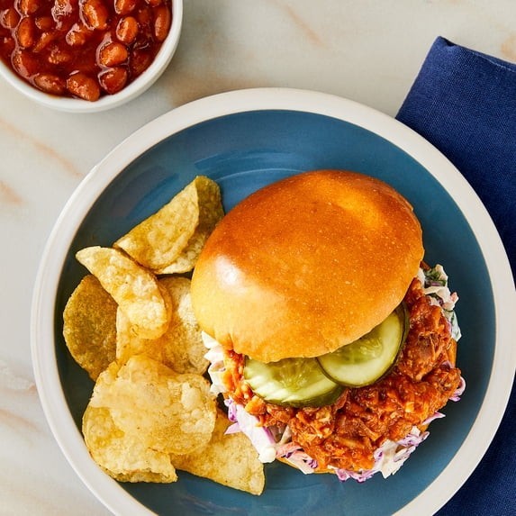 Great Value Pulled Pork in BBQ Sauce Ready To Eat 2.6 Oz Pouch 4 Pack
