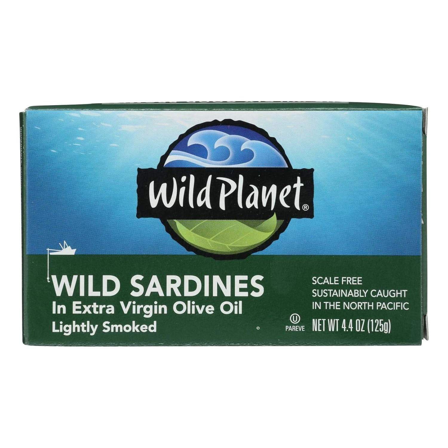 Wild Planet Wild Sardines Extra Virgin Olive Oil 12 Pack 4.375oz Bulk Value