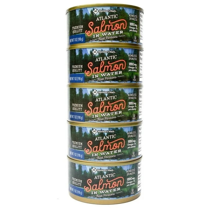 Member’s Mark Canned Atlantic Salmon (7 oz., 5 pk.)