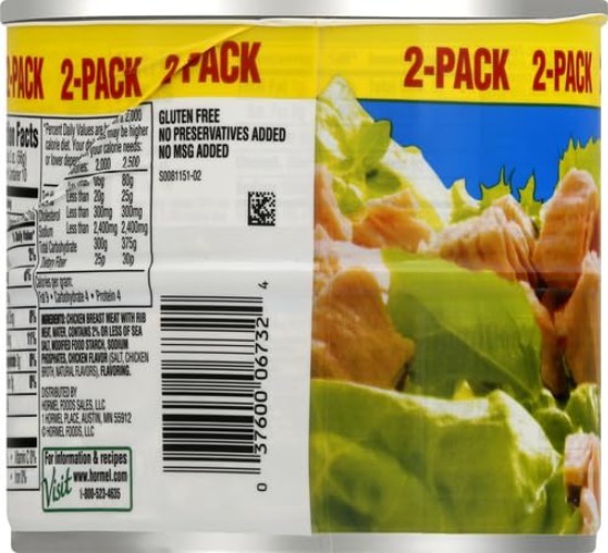 Easy & Nutritious 10 oz Chunk Chicken Breast Cans – Pack of 2 for Quick Meals