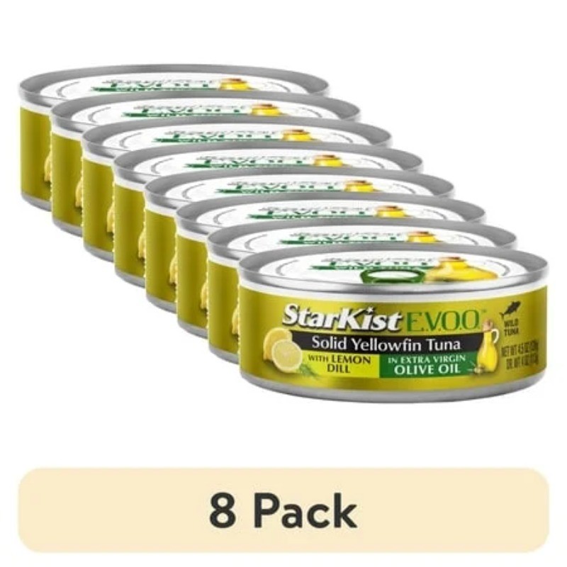 (8 pack) StarKist E.V.O.O. Solid Yellowfin/Light Tuna in Extra Virgin Olive Oil