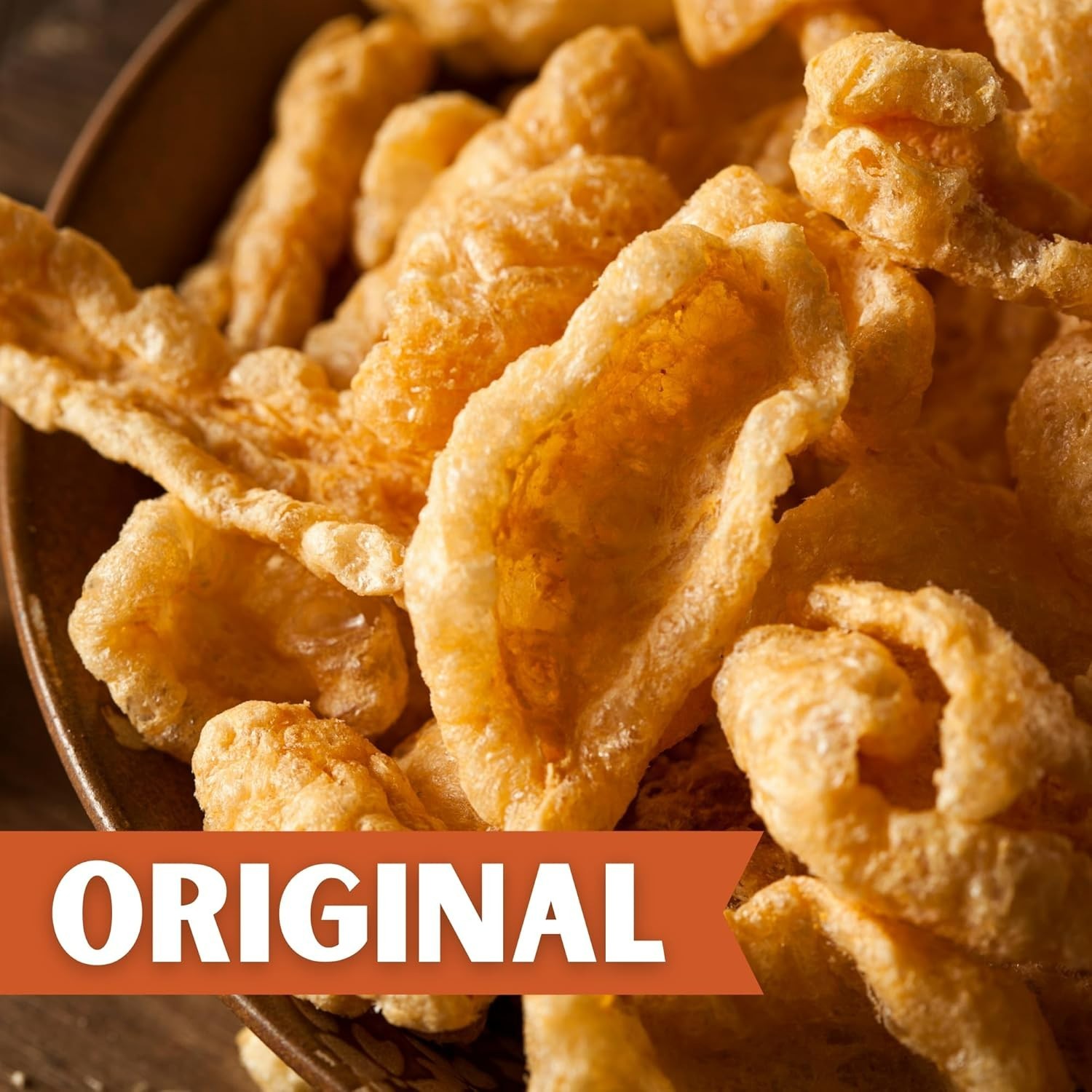 1.75oz Bacon Curls Pork Rinds – 18 Pack of Crispy, Low-Carb Treats