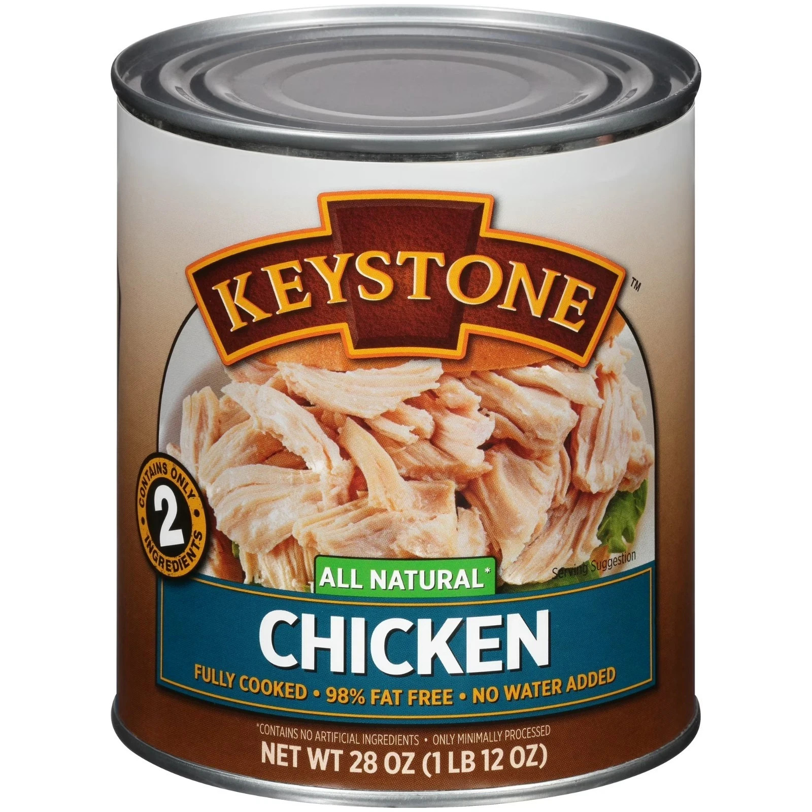 Keystone All Natural Chicken Canned -28 oz ,Free Shipping