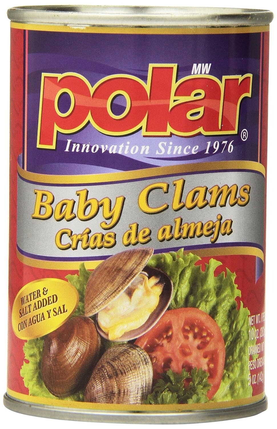 Seafood, Whole Baby Clams, 10-Ounce Pack of 12