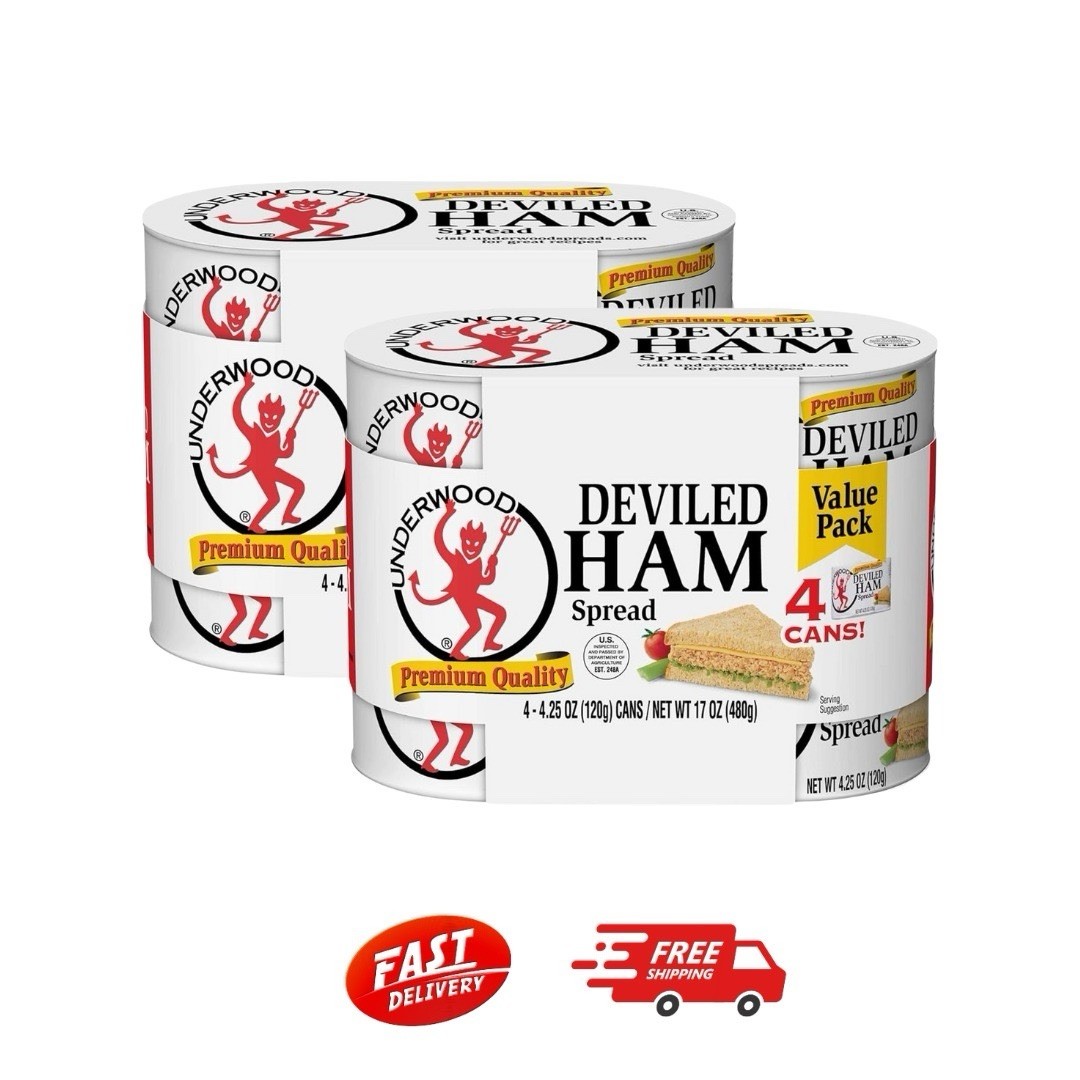 2 x 4-Packs Underwood Deviled Ham Spread – 4.25 Oz Each. FREE Delivery in 2 Days