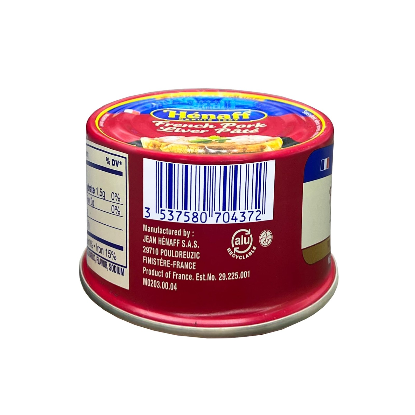 Henaff French Pork Liver Pate | de Foie, 4.5 oz 4.59 Ounce (Pack of 1)