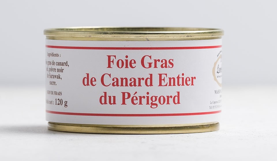 Maison Lembert – Whole DUCK Foie Gras – 4.23oz / 120gr tin