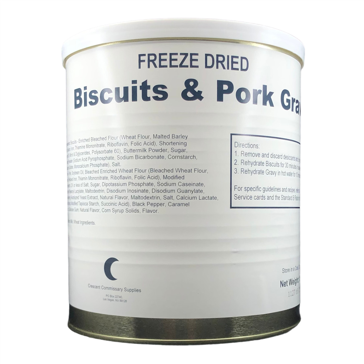 Dehydrated Meat Long Storage Emergency Camping Food Biscuits & Gravy- 1 Can ✅