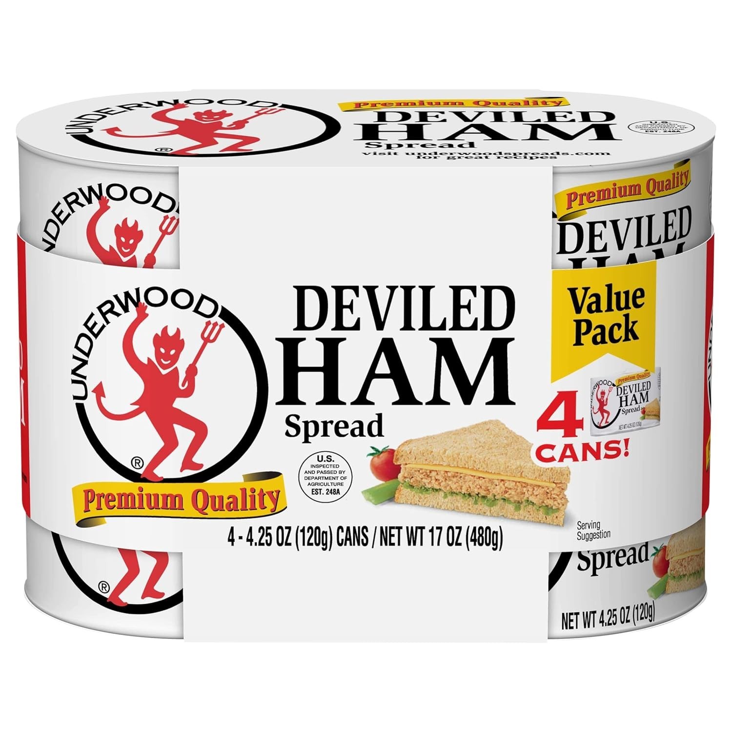 Classic Deviled Ham Spread – 4 Pack