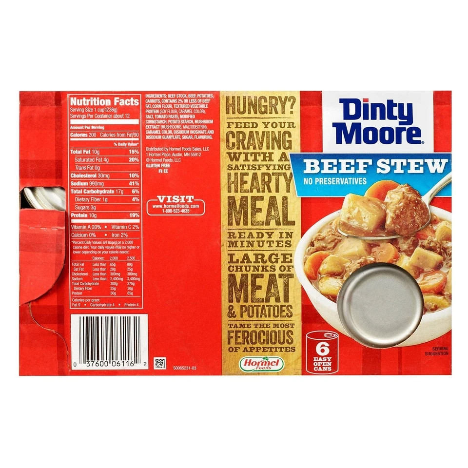 Dinty Moore Beef Stew 15 Oz ( Total 12 Pack)
