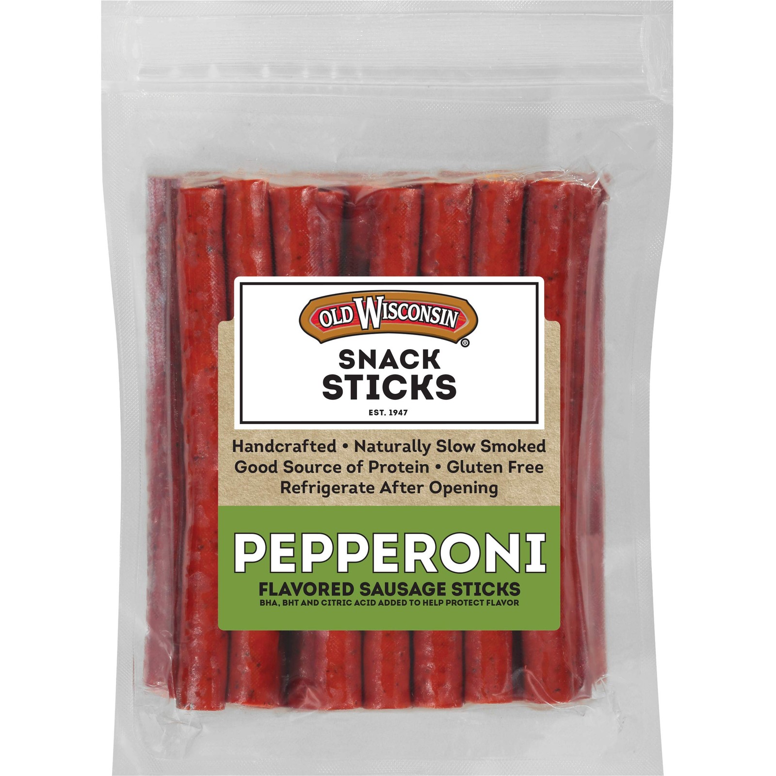 Old Wisconsin Pepperoni Sausage Snack Sticks, Naturally 28 Ounce (Pack of 1)