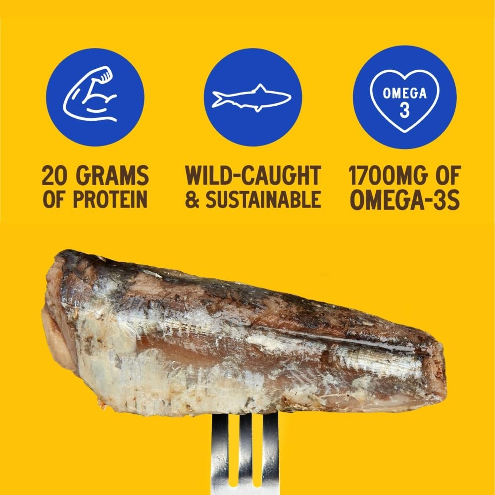 Sustainable Protein – Wild Caught Sardines, 12-Pack