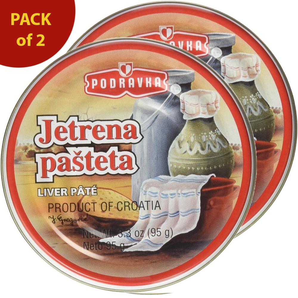 Pack 2 Pork Liver Pate Podravka 95g x 2